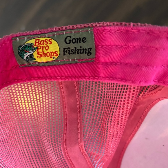 Bass Pro Shops "Gone Fishing" Pink Trucker Hat - Unisex - Picture 3 of 4